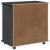 Cabinet mobil Gri 63,5 x 39 x 65,5 cm Lemn de pin masiv GartenMobel Dekor