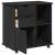 Cabinet mobil Negru 63,5 x 39 x 65,5 cm Lemn de pin masiv GartenMobel Dekor