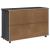 Cabinet mobil cu roata Gri 100 x 39 x 65,5 cm Lemn de pin masiv GartenMobel Dekor
