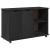Cabinet mobil Negru 100 x 39 x 65,5 cm Lemn de pin masiv GartenMobel Dekor