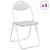Scaun pliant 8 pcs Alb 48 x 43,5 x 81 cm Piele artificială GartenMobel Dekor