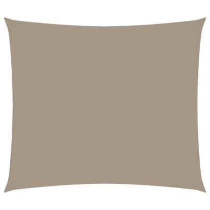 Pânză parasolar gri taupe 2,5x3m țesătură oxford dreptunghiular GartenMobel Dekor