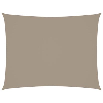 Pânză parasolar gri taupe 2,5x4 m textil oxford dreptunghiular GartenMobel Dekor