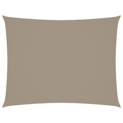 Pânză parasolar, taupe, 4x5 m, țesătură oxford, dreptunghiular GartenMobel Dekor