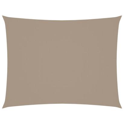 Pânză parasolar gri taupe 4x6 m țesătură oxford dreptunghiular GartenMobel Dekor