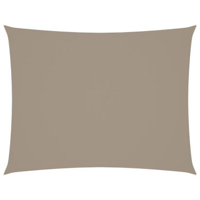 Pânză parasolar gri taupe 5x6 m țesătură oxford dreptunghiular GartenMobel Dekor