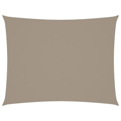 Parasolar gri taupe 5x7 m țesătură oxford dreptunghiular GartenMobel Dekor