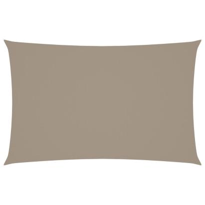 Pânză parasolar gri taupe 5x8 m țesătură oxford dreptunghiular GartenMobel Dekor