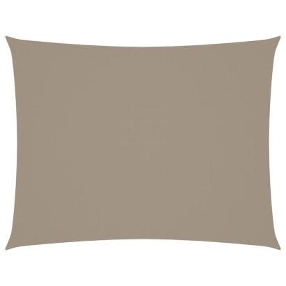 Pânză parasolar gri taupe 6x7 m țesătură oxford dreptunghiular GartenMobel Dekor