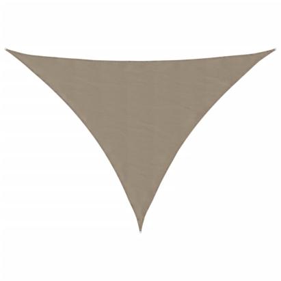 Parasolar gri taupe 2,5x2,5x3,5 m țesătură oxford triunghiular GartenMobel Dekor