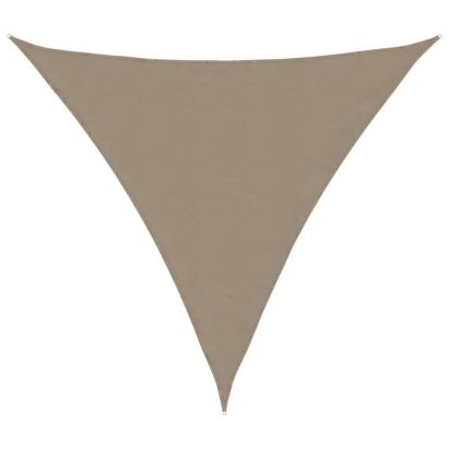 Parasolar, gri taupe, 3x3x3 m, țesătură oxford, triunghiular GartenMobel Dekor