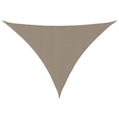 Pânză parasolar gri taupe 4x5x6,4m țesătură oxford triunghiular GartenMobel Dekor