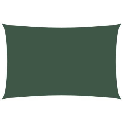 Parasolar verde închis 2,5x5 m țesătură oxford dreptunghiular GartenMobel Dekor