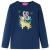 Tricou pentru copii cu mâneci lungi, bleumarin, 128 GartenMobel Dekor