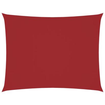 Pânză parasolar, roșu, 4x5 m, țesătură oxford, dreptunghiular GartenMobel Dekor