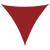Parasolar, roșu, 4x4x4 m, țesătură oxford, triunghiular GartenMobel Dekor