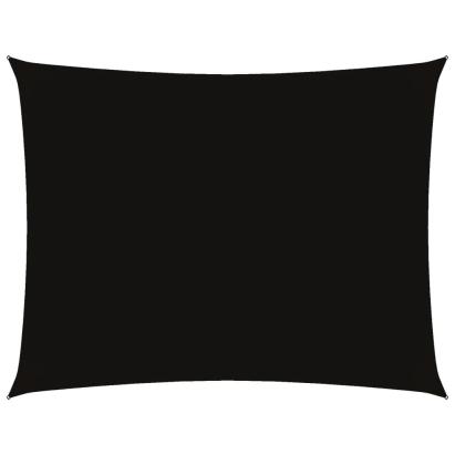 Pânză parasolar, negru, 4x5 m, țesătură oxford, dreptunghiular GartenMobel Dekor