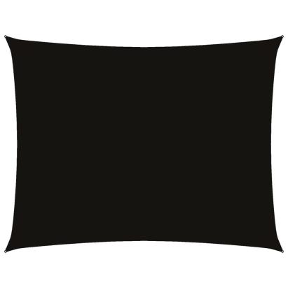Pânză parasolar, negru, 4x6 m, țesătură oxford, dreptunghiular GartenMobel Dekor