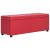 Bancă, compartiment de depozitare, roșu, 116 cm piele ecologică GartenMobel Dekor