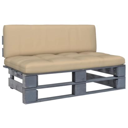 Canapea grădină din paleți de mijloc gri lemn pin impregnat GartenMobel Dekor