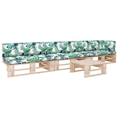 Set mobilier paleți cu perne, 4 piese, lemn de pin tratat GartenMobel Dekor