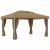 Pavilion cu perdea, gri taupe, 4x3 m, aluminiu GartenMobel Dekor