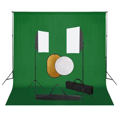 Set studio foto cu lumini softbox, fundal și reflector GartenMobel Dekor