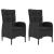 Set mobilier de grădină, 3 piese, negru GartenMobel Dekor