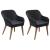 Set mobilier de grădină, 3 piese, negru GartenMobel Dekor