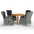 Set de mobilier pentru grădină, 5 piese, gri deschis GartenMobel Dekor