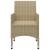 Set mobilier de grădină, 5 piese, bej GartenMobel Dekor