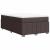Pat box spring cu saltea, maro închis, 120x200 cm, textil GartenMobel Dekor