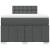 Pat box spring cu saltea, gri închis, 120x200 cm, textil GartenMobel Dekor