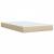 Pat box spring cu saltea, crem, 120x200 cm, textil GartenMobel Dekor