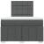 Pat box spring cu saltea, gri închis, 120x200 cm, textil GartenMobel Dekor