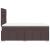 Pat box spring cu saltea, maro închis, 120x200 cm, textil GartenMobel Dekor