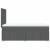 Pat box spring cu saltea, gri închis, 90x200 cm, textil GartenMobel Dekor