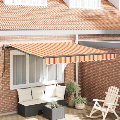 Cortina Retractabilă Galben și portocalie 300 x 250 cm GartenMobel Dekor