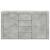 Bufet cu sertar Gri din beton 120 x 36 x 69 cm Lemn compozit GartenMobel Dekor