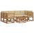 Set de canapele de exterior cu pernă 7 pcs Natural și Bej GartenMobel Dekor
