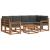 Set de canapele de exterior cu pernă 7 pcs Natural și Antracit GartenMobel Dekor