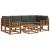 Set de canapele de exterior cu pernă 7 pcs Natural și Antracit GartenMobel Dekor
