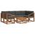 Set de canapele de exterior cu pernă 7 pcs Natural și Antracit GartenMobel Dekor