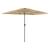Umbrelă soare de grădină cu stâlp din oțel, maro 300x200x250 cm GartenMobel Dekor