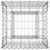 Pat ridicat din gabion Argintiu 50 x 50 x 60 cm Oțel Galvanizat GartenMobel Dekor