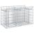 Pat ridicat din gabion Argintiu 100 x 50 x 60 cm GartenMobel Dekor