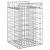 Pat ridicat din gabion Argintiu 50 x 50 x 80 cm Oțel Galvanizat GartenMobel Dekor