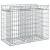 Pat ridicat din gabion Argintiu 100 x 50 x 80 cm GartenMobel Dekor