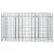 Pat ridicat din gabion Argintiu 150 x 50 x 80 cm GartenMobel Dekor