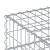 Pat ridicat din gabion Argintiu 100 x 100 x 20 cm GartenMobel Dekor